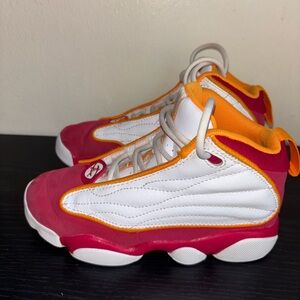 Vibrant Kids' White and Red Sneakers